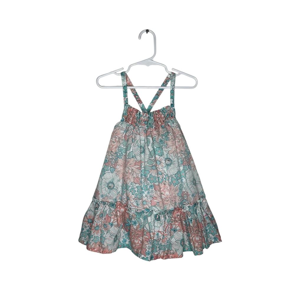 CATHERINE MALANDRINO Girl's Sleeveless Dress Floral Pastel Size 2T